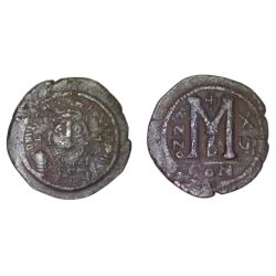 Follis Justinien 1er (542-543), SB 163 atelier Constantinople