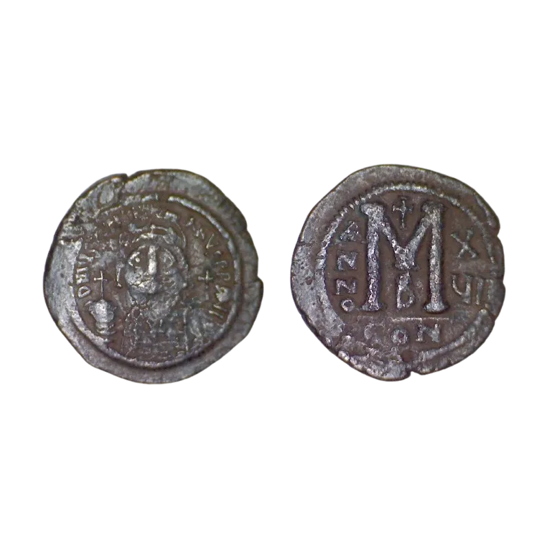 Follis Justinien 1er (542-543), SB 163 atelier Constantinople