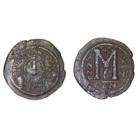 Follis Justinien 1er (542-543), SB 163 atelier Constantinople