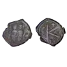 Demi Follis Justin II et Sophie (565-566), SB 366 atelier Thessalonique