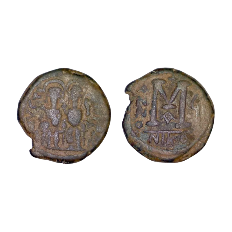 Follis Justin II et Sophie (570-571), SB 369 atelier Nicomedie 1ere officine