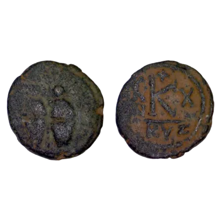 Demi Follis Justin II et Sophie (574-575), SB 373 atelier Cyzique