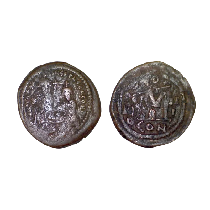 Follis Héraclius et Heraclius Constantine (612-613) SB 805 atelier Constantinople Follis Héraclius et Heraclius Constantine (612-613) SB 805 atelier Constantinople