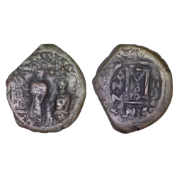 Follis Héraclius et Heraclius Constantine (613-614) SB 834 atelier Nicomedie