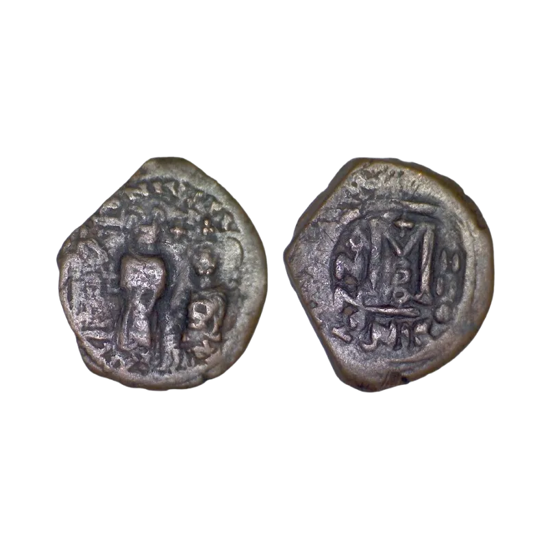 Follis Héraclius et Heraclius Constantine (613-614) SB 834 atelier Nicomedie
