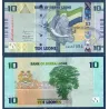 Sierra Leone P.37, neuf Billet de 10 leones 2022 Colombe