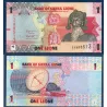 Sierra Leone P.34, neuf Billet de 1 leone 2022 Bai Bureh