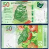 Hong Kong P.219b, TTB Billet de 50 dollars 2020 Papillon