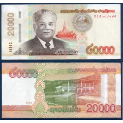 Laos P.41C, TTB Billet de 20000 Kip 2020 Kaysone Phomvihane