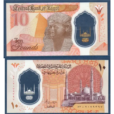 Egypte P.81, TTB, Billet de 10 Pounds 2023 Hatchepsout