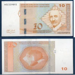 Bosnie P.81c, TTB Billet de 10 Mark Convertible 2019 Aleksa Santic
