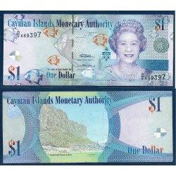 Cayman  P.38b, TB Billet de 1 dollar 2010 Rocky Cliff