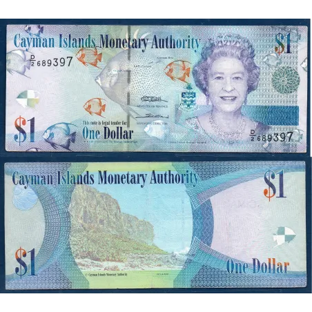 Cayman  P.38b, TB Billet de 1 dollar 2010 Rocky Cliff