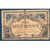 Périgueux 2 francs, AB, 24.6.1916 Pirot 98.20 Billet de la chambre de commerce