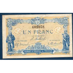 Périgueux 1 franc, TTB, 5.11.1917 Pirot 98.23 Billet de la chambre de commerce
