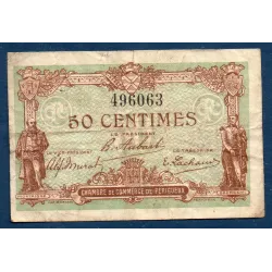 Périgueux 50 centimes, TB, 5.11.1917 Pirot 98.23 Billet de la chambre de commerce