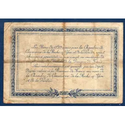 La Roche-sur-Yon 25 centimes, TB,1916 Pirot 65.26 Billet de la chambre de commerce