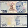 Turquie P.226d, Sup Billet de 100 Lira 2009 Mustafa Efendi