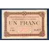 Puy-de-Dôme 1 franc, Sup, ND Pirot 103.20 Billet de la chambre de commerce