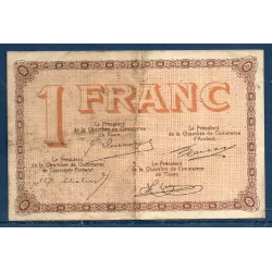 Puy-de-Dôme 1 franc, TB, ND Pirot 103.8 Billet de la chambre de commerce