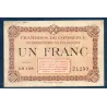 Puy-de-Dôme 1 franc, TB, ND Pirot 103.8 Billet de la chambre de commerce