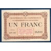 Puy-de-Dôme 1 franc, Sup, ND Pirot 103.8 Billet de la chambre de commerce