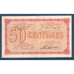 Puy-de-Dôme 50 centimes, TTB, ND Pirot 103.19 Billet de la chambre de commerce