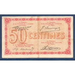 Puy-de-Dôme 50 centimes, TTB, ND Pirot 103.3 Billet de la chambre de commerce