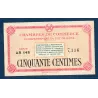 Puy-de-Dôme 50 centimes, Sup+, ND Pirot 103.3 Billet de la chambre de commerce