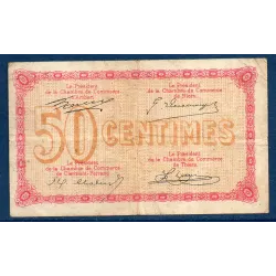 Puy-de-Dôme 50 centimes, TB, ND Pirot 103.1 Billet de la chambre de commerce