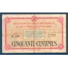 Puy-de-Dôme 50 centimes, TB, ND Pirot 103.1 Billet de la chambre de commerce