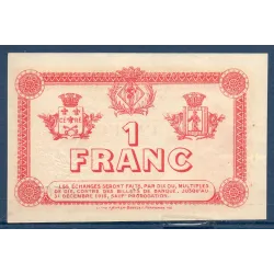 Perpignan 1 franc, Spl, 11.11.1915 Pirot 100.12 Billet de la chambre de commerce