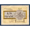 Péronne 1 franc, TB-, 18.10.1921 Pirot 99.4 Billet de la chambre de commerce