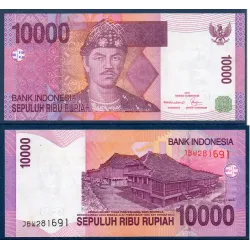 Indonésie P.143b, TTB, Billet de 10000 Rupiah 2006 Mahmud Badaruddun