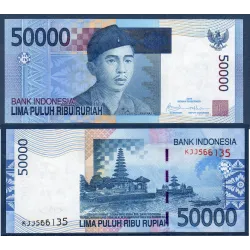 Indonésie P.145e, Sup Billet de 50000 Rupiah 2009