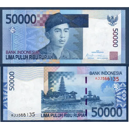Indonésie P.145e, Sup Billet de 50000 Rupiah 2009