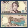 Indonésie Pick N°137a, Neuf Billet de 10000 Rupiah 1999 Tjut Njak Dhien