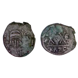 Demi Follis Héraclius (610-641) SB 874 atelier Carthage