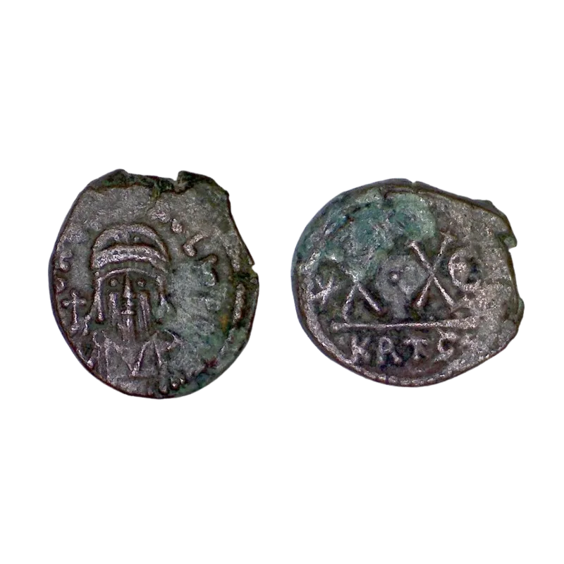 Demi Follis Héraclius (610-641) SB 874 atelier Carthage Demi Follis Héraclius (610-641) SB 874 atelier Carthage