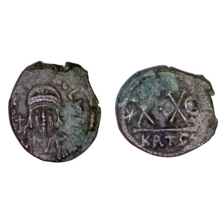 Demi Follis Héraclius (610-641) SB 874 atelier Carthage