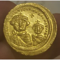 Solidus Héraclius (610-641), SB 738 Constantinople 5eme officine