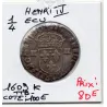 1/4 ou quart d'Ecu Croix de Face 1609 K Bordeaux Henri IV  pièce de monnaie royale