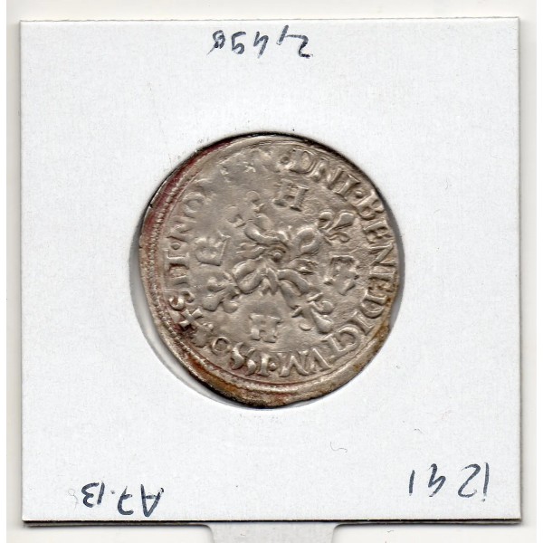 Douzain aux croissants Henri II  (1550 G) Poitiers pièce de monnaie royale