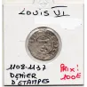 Denier d'Etampes Louis VI (1108-1137) pièce de monnaie royale