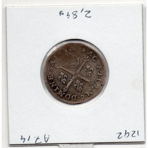 10 Sols aux insignes 1703 9 Rennes TTB Louis XIV pièce de monnaie royale