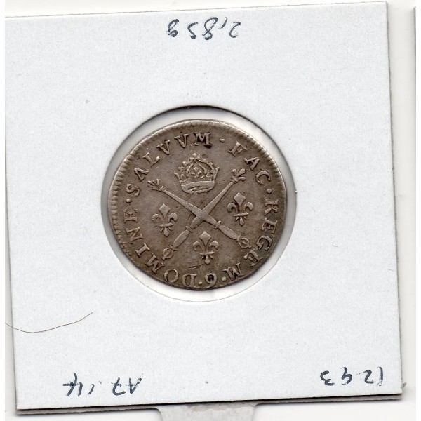 10 Sols aux insignes 1706 9 Rennes TTB Louis XIV pièce de monnaie royale