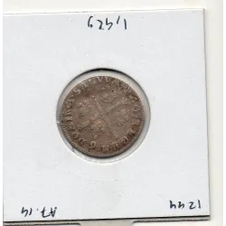 5 Sols aux insignes 1702 9 Rennes TTB- Louis XIV pièce de monnaie royale