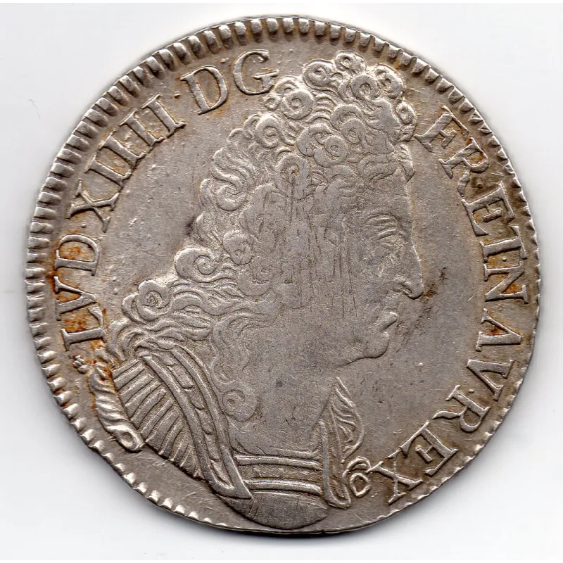 Ecu aux 3 couronnes 1709 H La Rochelle TTB Louis XIV pièce de monnaie royale Ecu aux 3 couronnes 1709 H La Rochelle TTB Louis XIV pièce de monnaie royale