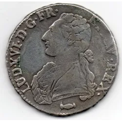 Ecu aux branches d'oliviers 1777 K Bordeaux Louis XVI pièce de monnaie royale