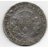 Ecu aux branches d'oliviers 1777 K Bordeaux Louis XVI pièce de monnaie royale